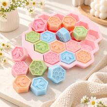 Zhonghui Mold Creative Hexagonal Honeycomb Silicone Mold Multi-Hole DIY Handmade Mold Suitable For Aromatic Candles, Soap, Ice Cubes, Elegant Appearance, Easy To Demold - Bee - View 9