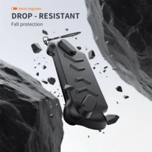 1 Set Front & Back ABS+TPU Protective Case For ROG Xb Ox Ally / ROG Xb Ox Ally X, Shockproof Anti-Drop Anti-Scratch Sweatproof Anti-Slip Grip Cover, Adjustable Kickstand, Heat Dissipation Friendly Precise Cutouts Handheld Gaming Console Shell. - View 7