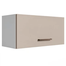 Gabinete Superior de Almacenamiento para Garaje 80, Mueble Colgante Organizador, Resistente, Fácil de Montar, con Materiales de Calidad, para Herramientas, Útiles y Orden del Hogar - Blanco - Ver 1