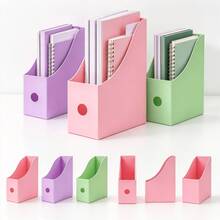 3 cái/1 cái khay đựng tài liệu để bàn cho học sinh, dụng cụ văn phòng, kệ sách nhựa, hộp lưu trữ hồ sơ, mùa học tập - A - Xem 7