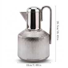 1000ml Double-Wall Insulated Coffee Pot, Suitable For Hot Drinks, Keeps Hot 12 Hours/Cold 24 Hours, Coffee Dispenser, Coffee Server, Teapot, Water Bottle - Multicolor - View 3