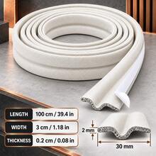 Self-Adhesive Door Bottom Seal Strip, Door Gap Sealing Strip, Windproof, Dustproof, Noise-Reducing, Light-Blocking, Flexible PVC Door Seal Strip - B - View 9