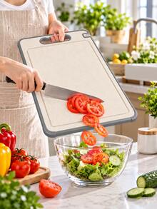 Double-Sided Non-Slip Cutting Board, Suitable For Cutting Meat And Bread, Ideal Kitchen Essential, Holiday Gift For Mom Or Grandma - Multicolor - View 2