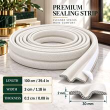 Home Door Gap Blocker Self-Adhesive Door Bottom Seal, Weather Stripping Soundproof Dustproof Windproof Light Blocking Door Sweep Strip - A - View 7