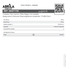 Avant محمصة خبز ABRILA بقوة 750 واط باللونين الأسود والأبيض - محمصة كهربائية بفتحتين مع 7 مستويات تحميص، وظيفة إذابة الثلج والإيقاف التلقائي، الأبعاد 17x26x15 سم - الأسود - مشاهدة 5