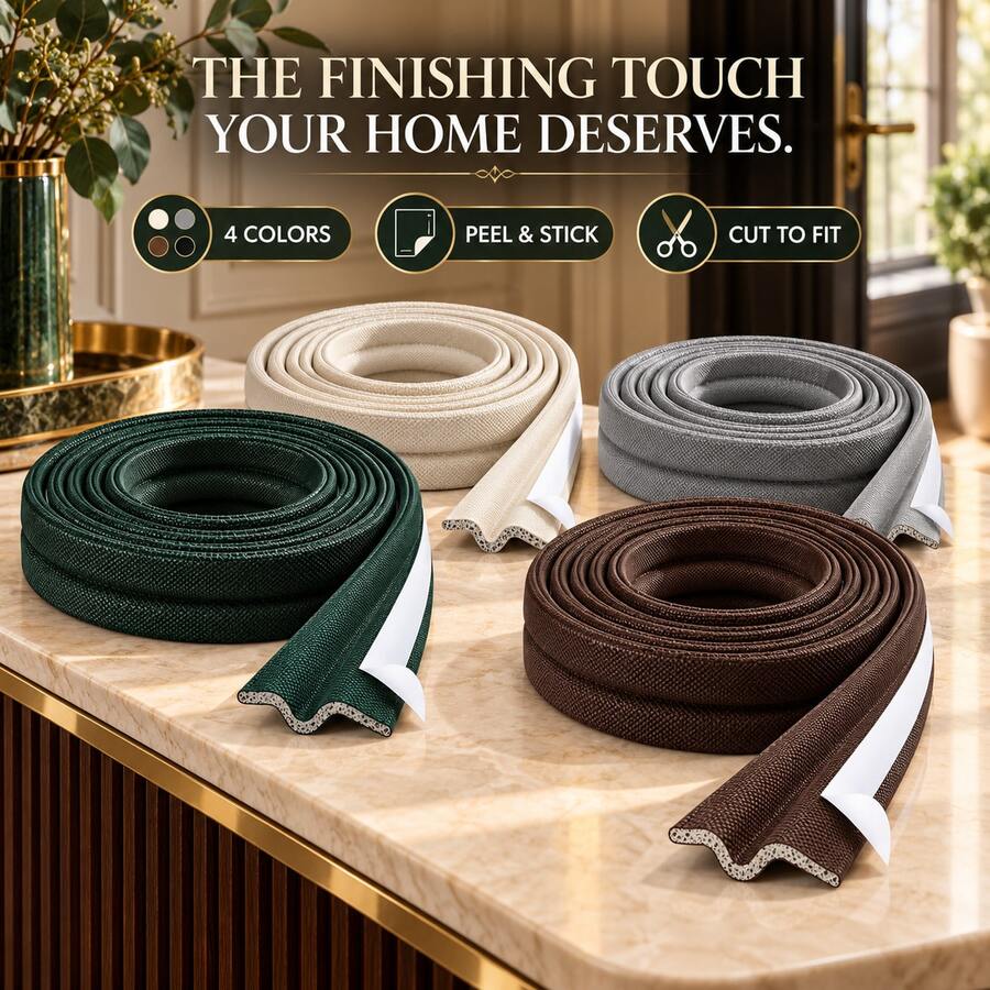 Home Door Gap Blocker Self-Adhesive Door Bottom Seal, Weather Stripping Soundproof Dustproof Windproof Light Blocking Door Sweep Strip - A - View 1
