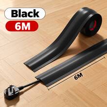 A Roll Of Self-Adhesive Floor Cable Protector, Designed To Manage Power Cords, With A White Base Cover To Prevent Cables From Tangling On Floors, Walls, And Desks - A - View 8