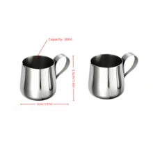 2/3pcs Stainless Steel Latte Art Pitcher, Suitable For Milk Frothing And Coffee Decoration, For Home Or Coffee Shop Use - Silver - View 9