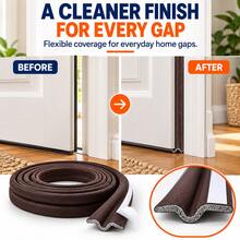 Cuttable Door Bottom Seal Strip, PVC Self-Adhesive Door Seal, Thermal Insulation, Windproof And Insect-Proof - B - View 3