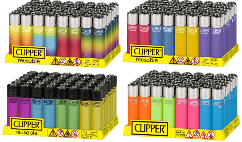 Avant ولاعات CLIPPER بألوان متنوعة، عبوة تشكيلة عشوائية 12/24/48 قطعة، جودة مضمونة - مشاهدة 1