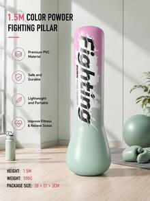 1.2M/1.5M Freestanding Inflatable Punching Bag, Durable PVC Boxing Column, Suitable For Kickboxing, Fitness Training, Home Workout And Stress Relief - Multicolor - View 10