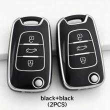 2 cái/lô Vỏ bảo vệ chìa khóa ô tô cho Kia, chỉ phù hợp với chìa khóa ô tô như hình. - Nhiều màu - Xem 11