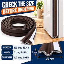 Cuttable Door Bottom Seal Strip, PVC Self-Adhesive Door Seal, Thermal Insulation, Windproof And Insect-Proof - B - View 4