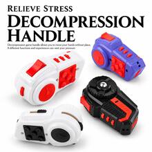 1PC,8-In-1 Multifunctional Fidget Handle Grip, Button Pressing, Spinning & Sliding Interactive Handheld Desk Toy, Portable Relaxation Gadget, 4 Colors Options - Multicolor - View 1