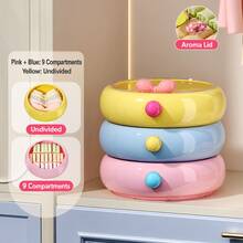 1pc Colorful Dopamine 3-In-1 Underwear Organizer Box, Multi-Compartment Storage Container For Bras, Panties And Socks, Space-Saving Closet And Wardrobe Organizer For Bedroom And Home - Multicolor - View 17