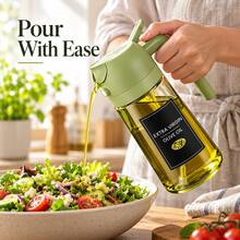 2-In-1 Olive Oil Dispenser Bottle With Spray And Pour Functions, Refillable Kitchen Oil Container With Handle For Cooking, Salad And BBQ - View 10