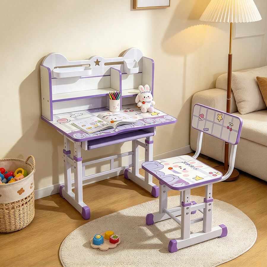 Kids Desks & Desk Sets - Purple - View 1