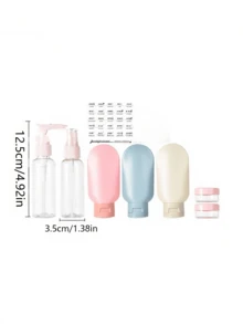 Toiletries Travel Bottle Set Travel Container Set Portable Leak Proof Refillable Cosmetic Sample Container Empty Shampoo Conditioner Bottle Travel Essentials - Multicolor - View 2