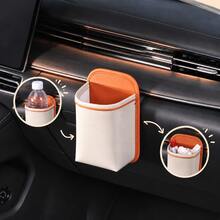 PU Multi-Function Car Back Seat Organizer With Cup Holder, Fits Most Cars, Holds Water Bottles, Trash Bags And Glasses, Road Trip Essential, Space-Saving Design, Durable Construction, Easy Installation - Multicolor - View 3