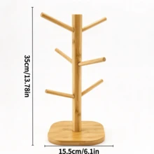 Tree-Shaped Mug Holder (1pc), Featuring Multi-Branch Hook Structure With Stable Round Base; Suitable For Kitchen Countertop, Can Be Used To Hang Coffee Cups And Tea Cups, Also Serves As A Storage And Display Rack For Desktop Water Cups. - Multiple Specifications - View 8