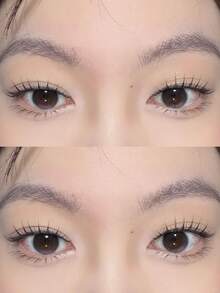 100片自然感韓系貓眼假睫毛，適合女性，新手友善，逼真接睫毛效果，免膠水 C 捲上睫毛 - C - 查看 5