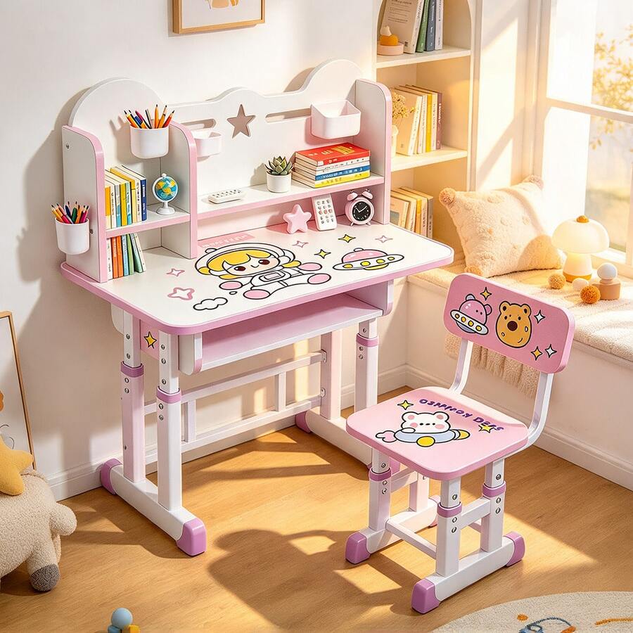 Kids Desks & Desk Sets - Pink - View 1