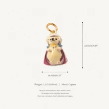 1pc Cute Assorted Fairy Tale 3D Animal Metal Pendant, Multi-Pattern Gold Tone Mini Garden Style Animal Pendant, Suitable For DIY Jewelry Making, Lead And Nickel Free, Perfect For Handmade Bracelet Crafting, Fantasy Couple Gift And Craft Projects - Multicolor - View 13