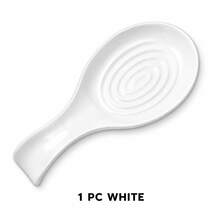 1 pieza/2 piezas Reposadera de cuchara de PP, Soporte para cuchara de sopa, Alfombrilla aislante, Utensilio de cocina - Entrega aleatoria - Multicolor - Ver 12