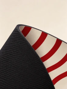 1PC Vintage Ins Style Red & White Geometric Countertop Drip Tray, Waterproof & Non-Slip Coffee Machine Mat, Absorbent & Quick-Drying, Heat-Resistant Dining Table Placemat, High-Aesthetic Coffee Accessory Mat - Red Wave - View 5