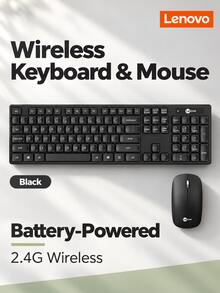 Lenovo KW206 Wireless Keyboard And Mouse Combo, Bluetooth Dual-Mode Connection, Rechargeable Or Replaceable-Battery Options, Computer Keyboard And Mouse Set For Office, Home And Casual Gaming, Laptops And Desktop PCs - View 7