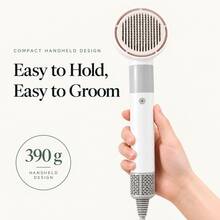 Pet Blow Dryer & Grooming Brush 2-In-1, Dog Hair Dryer Comb, Cat Grooming Tool, Bathing Accessory For Small Dogs, Low Noise - UK Plug(220-240V) - View 3