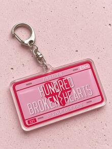 1/4pcs Album Acrylic Keychain, License Plate Design, Bag Pendant, Tour Concert Support Keychain, Music Festival Fan Gift, Tour Merchandise, Fan Support Items, Fan Freebies, Can Be Hung On Backpack, Handbag Or Keys, Phone Decoration. Ideal Choice For Friendship Keychain, Party Gift And Holiday Gift. - Multicolor - View 9