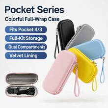 Colorful Portable Storage Protective Case For Pocket 3, Osmo Pocket 3 Compatible Portable Storage Box, Hard Shell Travel Storage Protective Case With Wrist Strap Compact Design - View 2