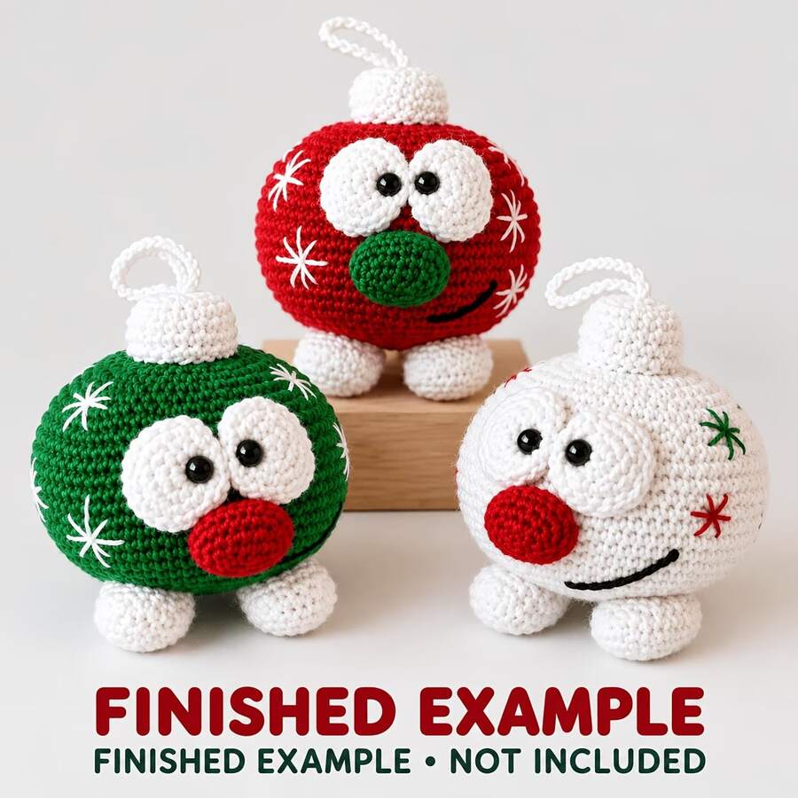 Christmas Tree Colorful Lights Three Brothers Crochet Kit | [Unfinished ...