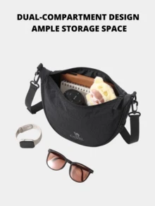 CAMEL CROWN Crossbody Bag, Sports Backpack, Outdoor Cycling, Hiking, Climbing Bag, Lightweight Travel Backpack - Phantom Black - View 2