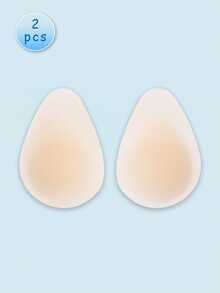 2pcs Teardrop Shaped Self-Adhesive Nipple Covers, Water Drop Design With Trimmed Edges For Invisible Look, Suitable For Holiday Parties And Elegant Evenings, Perfect For Backless Outfits To Create A Charming Visual Effect - Khaki - 2 Pieces - View 8