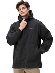 Columbia Men's UPF50 Skin Jacket, Lightweight Breathable Sun Protection Travel Shirt - Black and Gray - View 1