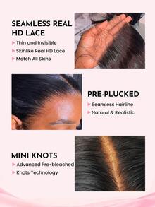 WOWANGEL 5X5 Real HD Lace Closure With Baby Hair Pre Plucked Ready To Ship 100% Human Hair Invisible Straight Melt Skins True HD Lace Closure Only For Women - Natural Black - View 5