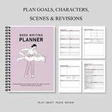 Novel Writing Planner, Spiral Bound Notebook With Story Outlines ...