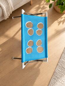 1pc Foldable Pet Grooming Stand (60*40*33cm), Portable Elevated Pet Bathing Rack With Breathable Mesh Surface, Suitable For Dog And Cat Bathing, Drying And Grooming, Fits Large, Medium And Small Dogs And Cats, Sturdy Fixed Pet Bathing Accessory - 60*40*33cm - View 10