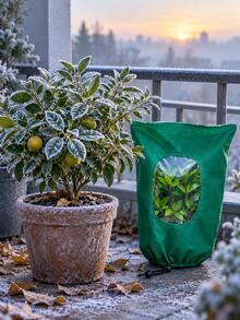 Winter Plant Cover, Reusable Drawstring/Zipper Plant Protection Bag, Warm Shrub Cover, Outdoor Garden Frost-Proof Plant Jacket, Suitable For Balcony, Yard, Rooftop Garden Small Potted Plants, Shrubs And Seedlings Winter Protection, Perfect Gift For Autumn/Winter Christmas Gardening Plant Care - Multi-color - View 2