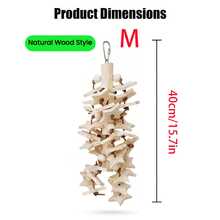 Parrot Star Hanging Toy, Relieve Parrot Boredom And Destructive Behavior, Suitable For Cockatiel, Sun Conure, Budgie, Lovebird And Other Birds, Bird Cage Hanging Ornament, Parrot Toy - View 7