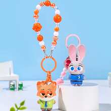 MINISO Disney Zootopia Character Keychain With Beaded Strap, Bag Charm For Handbags, Backpacks & Tote Bags, Birthday & Christmas Gifts - Style 4 - View 3