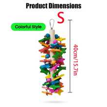 Parrot Star Hanging Toy, Relieve Parrot Boredom And Destructive Behavior, Suitable For Cockatiel, Sun Conure, Budgie, Lovebird And Other Birds, Bird Cage Hanging Ornament, Parrot Toy - View 8