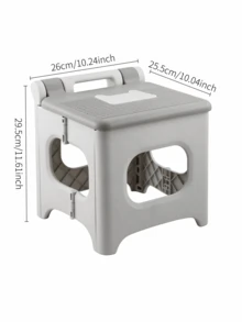 Thickened Plastic Folding Stool With Handle, Anti-Slip & Portable. Multiple Sizes And Colors Available. Great For Camping, Fishing, Home Shoe-Changing, Travel And Queuing. - Multicolor - View 13