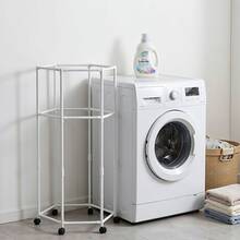 Tendedero Hexagonal de 2 Niveles Blanco, Ahorra Espacio, Práctico para el Hogar - Blanco - Ver 2