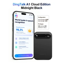 Reletech AI Voice Recorder, DingDing A1 Ultra-Thin Aluminum Alloy 64GB Local Storage, 6-Microphone Array Noise Reduction, Real-Time Multilingual Transcription And Translation, Magnetic Portable Voice Recorder, Suitable For Meetings, Interviews, Lectures - View 15