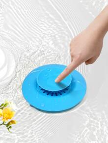 Universal 2-In-1 Kitchen Sink And Sink Drain Stopper With Premium Silicone Filter, Anti-Clogging Pop-Up Drain, Suitable For Bathtub, Shower And Sink - Hair Catcher - A - View 1