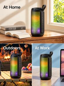 Lenovo D02 Mini Bluetooth 5.4 Speaker, Portable Wireless Stereo Speaker With Dual Drivers, 2000mAh Rechargeable Battery, RGB Lighting, Compact Desktop Speaker For PC Laptop Smartphone, Music, Gaming, Home Office And Travel - View 7