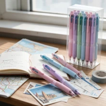 4pcs/12pcs 4-In-1 Retractable Ballpoint Pen Set, 0.7mm Smooth Writing Multi-Color Pens With Grip, Macaron Colors, Suitable For School, Office, Planner, Perfect For Home, Office Workers, Teachers, Halloween, Birthday Party, Christmas, Graduation Season, Mother's Day, Easter, Independence Day, Back To School - 4-in-1 Pen - View 2